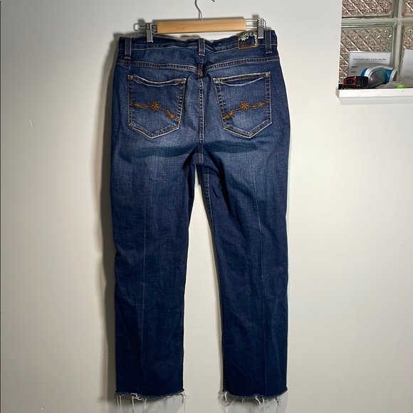 Vikki Vi Blue Ankle Frayed Jeans - Picture 5 of 11